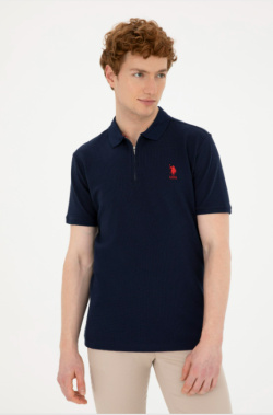 Karpier Markalar  polo neck basic Dark blue T-shirt