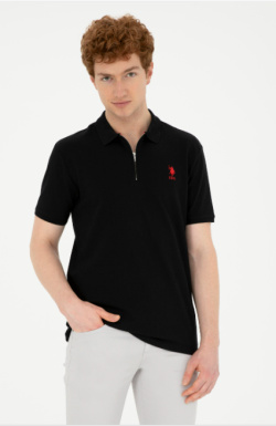 Karpier Markalar  polo neck Black T-shirt