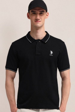 Karpier Markalar  polo neck Black T-shirt