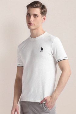 Karpier Markalar  Round neck White T-shirt