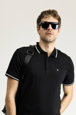 Beýleki markalar  polo neck Black T-shirt