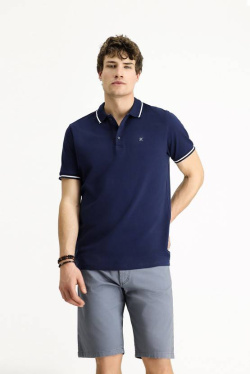 Beýleki markalar  polo neck basic Blue T-shirt