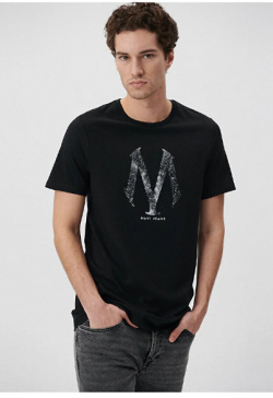 Beýleki markalar  Round neck Black T-shirt